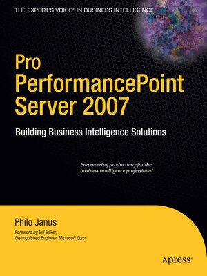 cover image of Pro PerformancePoint Server 2007